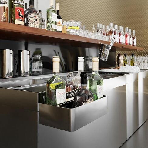 42 بوصة. رف السكك الحديدية المفردة من الفولاذ المقاوم للصدأ للبارات التجارية ، NSF in Kuwait