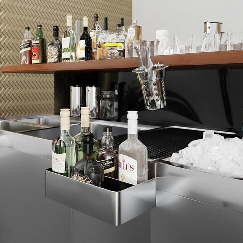 42 بوصة. رف السكك الحديدية المفردة من الفولاذ المقاوم للصدأ للبارات التجارية ، NSF in Kuwait