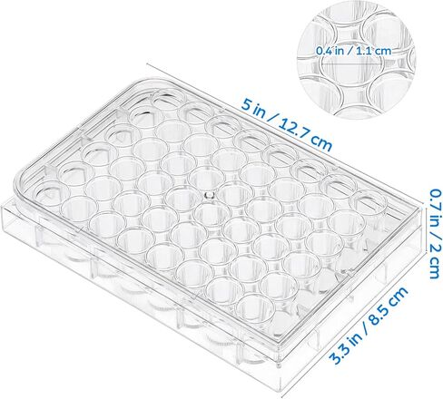 iplusmile 48 Holes Pill Filling Tool, Microcentrifuge Tube Rack, Well Cell Culture Plate Serving Tray for Lab Equipment in Saudi Arabia
