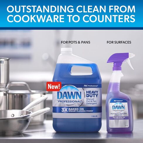 Dawn Professional Professional Duty Duty Pot and Pan Soap Soap ، 1 جالون (حالة 2) in Kuwait
