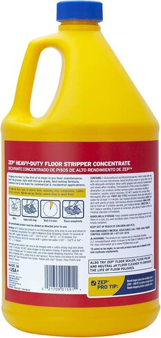 ZEP Heafty -Duty Floor Stripper Ammonia Free Concentrate - 1 جالون (حالة من 2) ECZULFFS1282 - تزيل صيغة الطوائف المنخفضة ، والتلميع ، والتراكم الثقيل على الأرضيات in Saudi Arabia