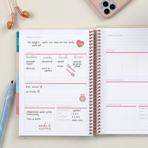 مستوحاة من Erin Condren Soar A5 Travel Journal ، Portable Vacation Planner & Travel Journal in One ، Soar Cover Design مع تخطيط داخلي للتخطيط الرحلة المنظم in Kuwait