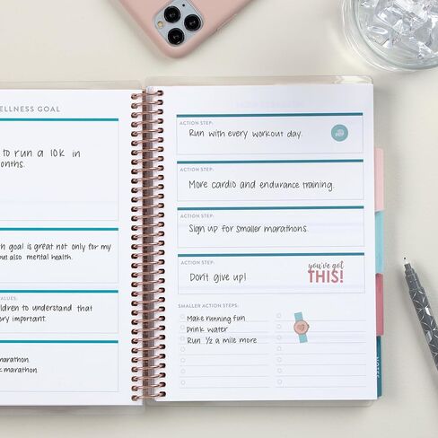 مستوحاة من Erin Condren Soar A5 Travel Journal ، Portable Vacation Planner & Travel Journal in One ، Soar Cover Design مع تخطيط داخلي للتخطيط الرحلة المنظم in Kuwait