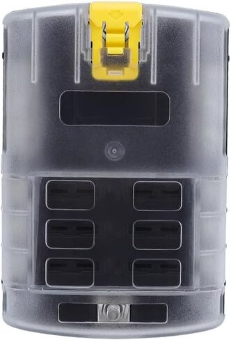 12 Way Marine Fuse Block مع مؤشر LED ، غطاء مقاوم للماء ومقاوم للرطوبة ، 12/24 فولت DC ، 30A لكل دائرة ، 100A لكل لوحة ، ATC/ATO Fuse ، PBT & PC ، in Kuwait