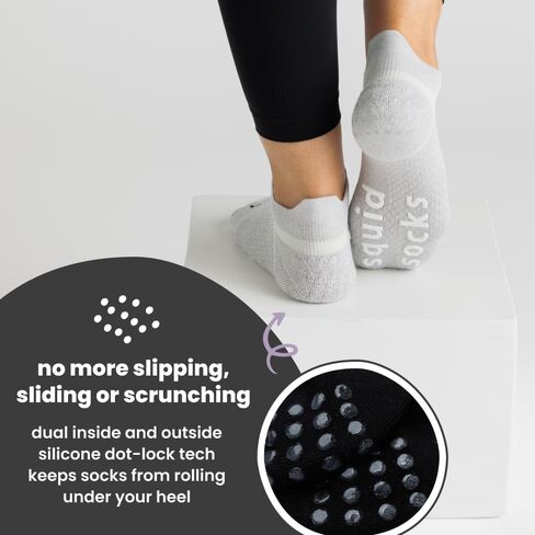 squid socks Non Slip Grip Socks | Anti Slip Athletic Grip Ankle Socks | Adults & Teen Sizes S, M, L in Saudi Arabia