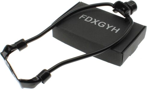 6 inch Lamp Shade Harp Holder Kit Heavy Duty Horn Frame Lampshade Bracket with Solid lamp Finial Cap for Table and Floor Lamps [FDXGYH，Black] in Kuwait