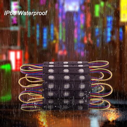 LED Window Lights LED MODULES LED HARROPRONT LIGHT LIGHT LIGHT BUSINESS TIVERATION LIGHTS LIGHTS SIGHTS Business Store Light 12V 5050 100ft RGB (10 عبوات) in Kuwait