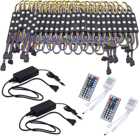 LED Window Lights LED MODULES LED HARROPRONT LIGHT LIGHT LIGHT BUSINESS TIVERATION LIGHTS LIGHTS SIGHTS Business Store Light 12V 5050 100ft RGB (10 عبوات) in Kuwait