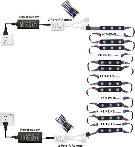 LED Window Lights LED MODULES LED HARROPRONT LIGHT LIGHT LIGHT BUSINESS TIVERATION LIGHTS LIGHTS SIGHTS Business Store Light 12V 5050 100ft RGB (10 عبوات) in Kuwait