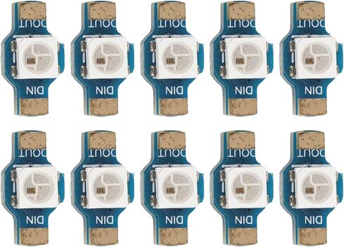10Pcs WS2812 RGB LED Module High Brightness Energy Saving Lightweight Light for 5V LEDs Modules in Saudi Arabia