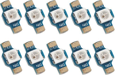 10Pcs WS2812 RGB LED Module High Brightness Energy Saving Lightweight Light for 5V LEDs Modules in Saudi Arabia