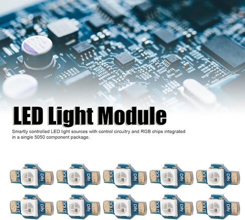 10Pcs WS2812 RGB LED Module High Brightness Energy Saving Lightweight Light for 5V LEDs Modules in Saudi Arabia