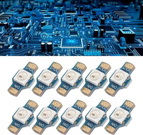 10Pcs WS2812 RGB LED Module High Brightness Energy Saving Lightweight Light for 5V LEDs Modules in Saudi Arabia