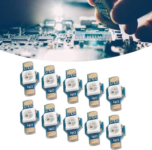 10Pcs WS2812 RGB LED Module High Brightness Energy Saving Lightweight Light for 5V LEDs Modules in Saudi Arabia