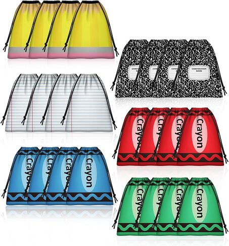 Denylo Pro 24 PCS أكياس الرباط قلم رصاص أكياس أقلام أقل إلى المدرسة. in Saudi Arabia