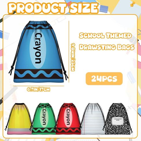 Denylo Pro 24 PCS أكياس الرباط قلم رصاص أكياس أقلام أقل إلى المدرسة. in Saudi Arabia