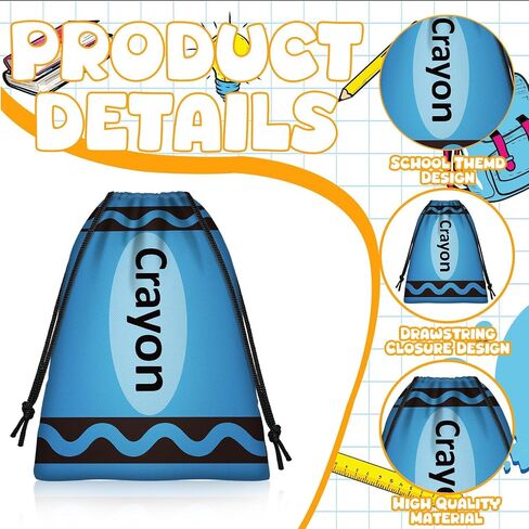 Denylo Pro 24 PCS أكياس الرباط قلم رصاص أكياس أقلام أقل إلى المدرسة. in Saudi Arabia