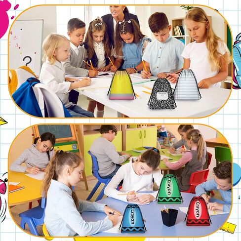 Denylo Pro 24 PCS أكياس الرباط قلم رصاص أكياس أقلام أقل إلى المدرسة. in Saudi Arabia