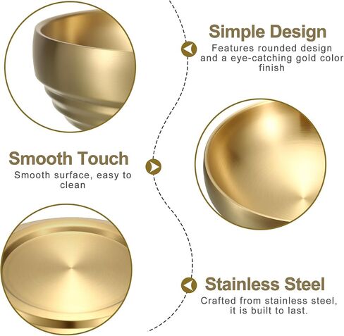 Key Bowl for Entryway Table Decorative Key Dish for Organizing Tabletop Catch All Bowl Gold Fruit Bowl for Kitchen Counter, Coffee Table,7.1 Inches in Kuwait