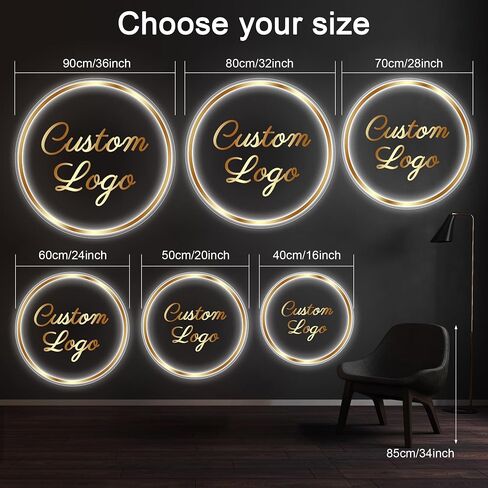 علامة شعار النيون المخصصة - LED LED الإضاءة الخلفية الاكريليك والمعادن لافتة أعمال للصالون وواجهة متجر الزفاف المضاءة الجدار المضاء (قابلة للماء قابلة للماء) in Saudi Arabia