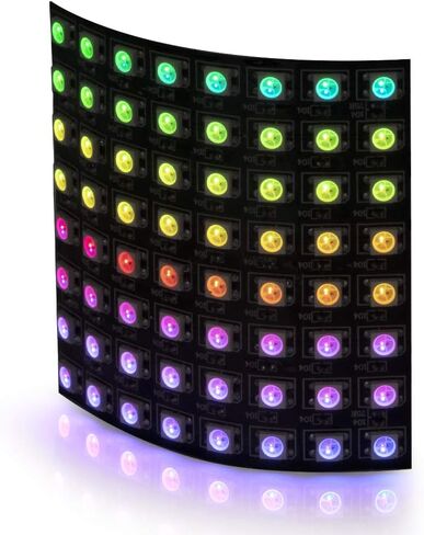 SEZO LED Matrix WS2812B RGB 5050SMD 16x16 256 Pixels Digital Flexible Individually Addressable for Arduino LED Programmed Screen Image Full Color Lighting DC5V in Saudi Arabia