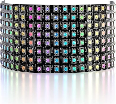 مصفوفة Sezo LED WS2812B RGB 5050SMD 16x16 256 بكسل مرنة رقمية مرنة بشكل فردي لـ Arduino LED صورة الشاشة المبرمجة الكاملة للإضاءة اللونية DC5V in Kuwait
