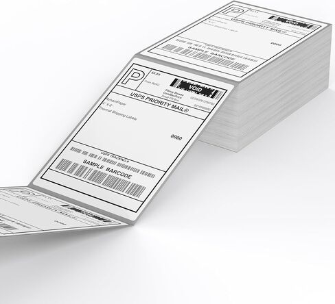 Direct Thermal Label-Shipping Label 4x6-NefLaca Thermal Printer Sticker 4"x6",Compatible with Rollo,Nelko,Zebra. MUNBYN Printer(Pack of 500 Labels) in Kuwait
