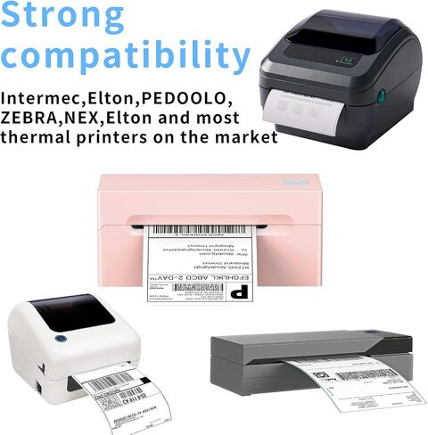 Direct Thermal Label-Shipping Label 4x6-NefLaca Thermal Printer Sticker 4"x6",Compatible with Rollo,Nelko,Zebra. MUNBYN Printer(Pack of 500 Labels) in Kuwait