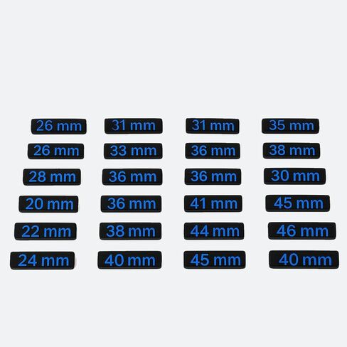 Toolbox Widget Metric Wrench Size Labels (4mm–26mm) – 27 Modular Inserts for Vertical Wrench Organizers in Saudi Arabia