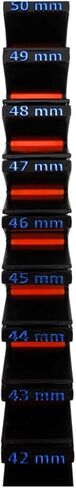 Toolbox Widget Metric Wrench Size Labels (4mm–26mm) – 27 Modular Inserts for Vertical Wrench Organizers in Saudi Arabia