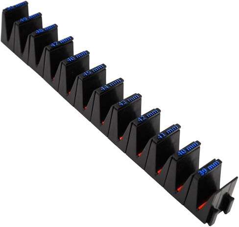 Toolbox Widget Metric Wrench Size Labels (4mm–26mm) – 27 Modular Inserts for Vertical Wrench Organizers in Saudi Arabia