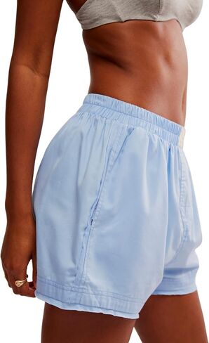 Women's Day Solid Boxer, Washed Black in Saudi Arabia
