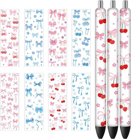 AFRITEE UV DTF Pen Wraps - 48 Sheets Bohemian Rainbow Teacher UV DTF Stickers for Blank Pens, Books Pencil Clock Personalized Waterproof Transfer Sticker DIY Blank Pen Decor Holiday Gifts for Teachers in Saudi Arabia