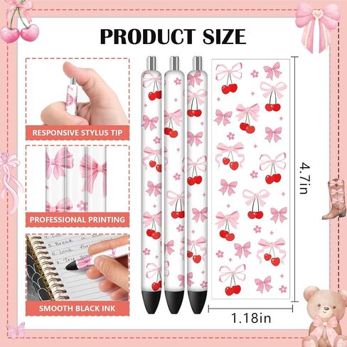 AFRITEE UV DTF Pen Wraps - 48 Sheets Bohemian Rainbow Teacher UV DTF Stickers for Blank Pens, Books Pencil Clock Personalized Waterproof Transfer Sticker DIY Blank Pen Decor Holiday Gifts for Teachers in Saudi Arabia