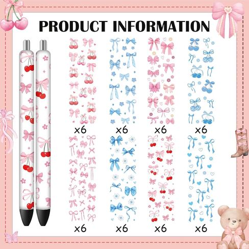 AFRITEE UV DTF Pen Wraps - 48 Sheets Bohemian Rainbow Teacher UV DTF Stickers for Blank Pens, Books Pencil Clock Personalized Waterproof Transfer Sticker DIY Blank Pen Decor Holiday Gifts for Teachers in Saudi Arabia
