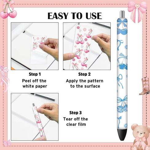 AFRITEE UV DTF Pen Wraps - 48 Sheets Bohemian Rainbow Teacher UV DTF Stickers for Blank Pens, Books Pencil Clock Personalized Waterproof Transfer Sticker DIY Blank Pen Decor Holiday Gifts for Teachers in Saudi Arabia