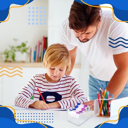 1 Pcs Adjustable Label Dispenser 3 Disks Sticker Roll Holder Sticker Dispenser Label Roll Holder Acrylic Tape Organizer Stand for Office Home Desktop(Black) in Kuwait