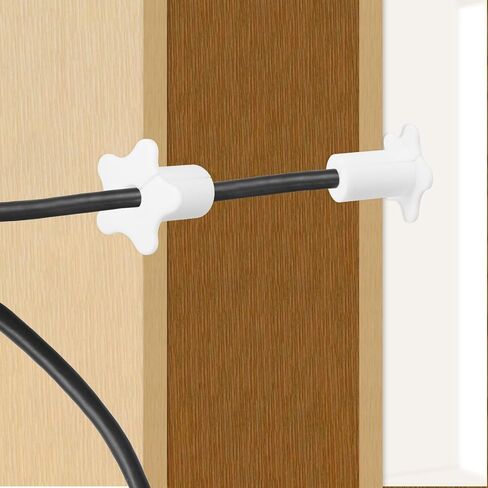 uxcell 8Pcs Cable Grommet for 5/8 Inch Wall Hole, Silicone Cable Routing Kit Anti-Slip Wall Cable Pass Through Accessories for Ethernet Cable (Black) in Saudi Arabia