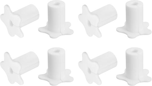 uxcell 8Pcs Cable Grommet for 5/8 Inch Wall Hole, Silicone Cable Routing Kit Anti-Slip Wall Cable Pass Through Accessories for Ethernet Cable (Black) in Saudi Arabia