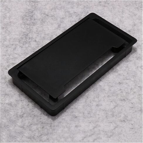 Desk Hole Cover Table Cable Grommet, ABS Cable Hole Covers Base Rectangle Table Cable Outlet Computer Desk Grommet Wire Protection Organizer Furniture Hardware(White)(Black) in Kuwait
