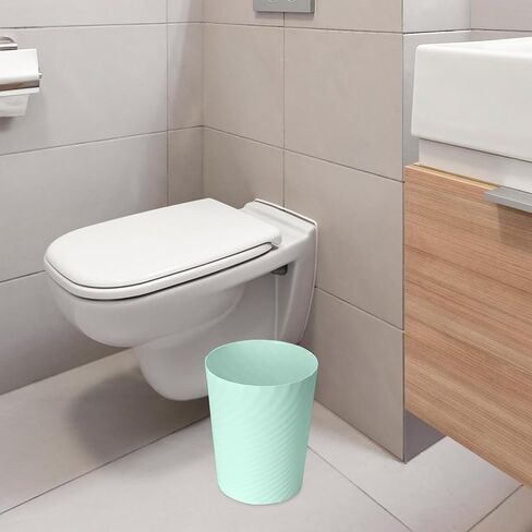 Small Plastic Trash Can - 2 Gallon - Light Green - Wastebasket Garbage Can Container in Saudi Arabia
