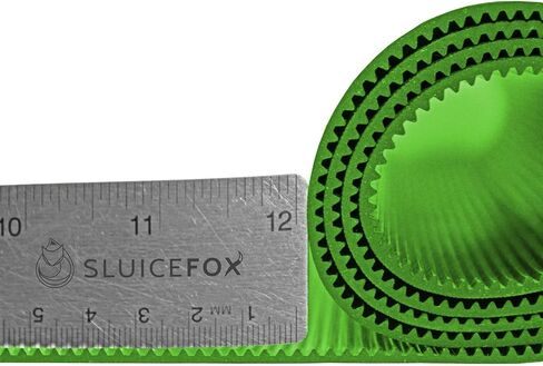 Sluice Box Rubber v Matting ؛ حصيرة سد الذهب لمجموعة استرداد الذهب غرامة. لوازم التنقيب عن الذهب ؛ اختيار الحجم القابل للتخلي ، اللون الأسود/الأخضر ، نمط ضلع صغير/ضلع صغير in Kuwait