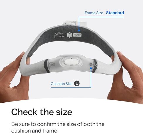 RESMED AirTouch N30I Frame System (بدون غطاء رأس) - إطار/وسادة متوسطة قياسية in Saudi Arabia