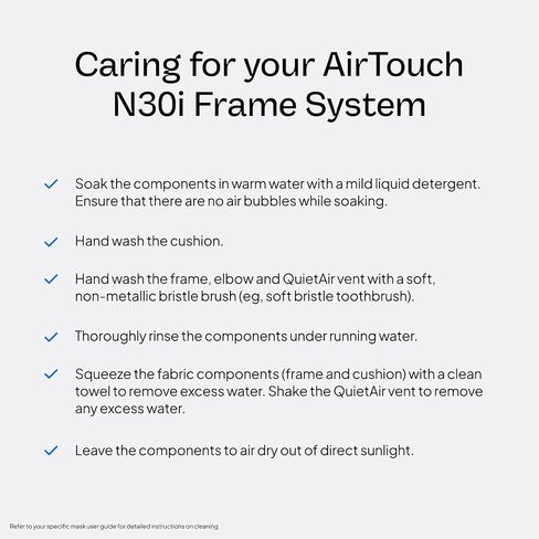 RESMED AirTouch N30I Frame System (بدون غطاء رأس) - إطار/وسادة متوسطة قياسية in Saudi Arabia