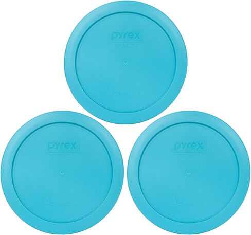 Pyrex 7201-PC 4-Cup Surf Blue Plastic Food Storage Lid, Made in USA - 4 Pack in Saudi Arabia