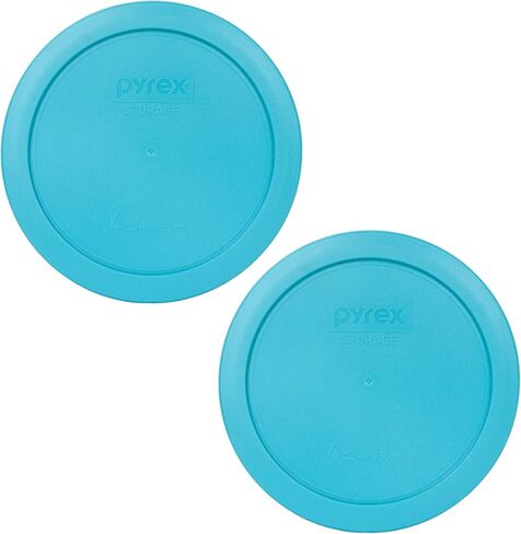 Pyrex 7201-PC 4-Cup Surf Blue Plastic Food Storage Lid, Made in USA - 4 Pack in Saudi Arabia