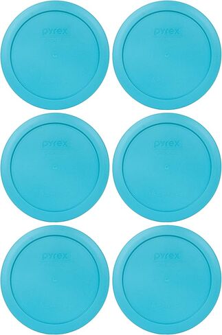 Pyrex 7201-PC 4-Cup Surf Blue Plastic Food Storage Lid, Made in USA - 4 Pack in Saudi Arabia