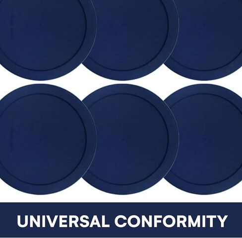 Wood Grip - Lids for Pyrex and Anchor Round Glass Containers - Lids for Pyrex Glass Containers - Replacement Lids (Blue, 2 Cups, 4 Pack) in Saudi Arabia