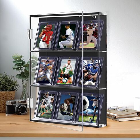 180pt Magnetic Card Holders, 15ct One Card Touch Holder for Trading Cards, Baseball Card Protectors Hard Plastic, Magnetic Thick Card Display Case for Sports Cards, Game Cards in Kuwait