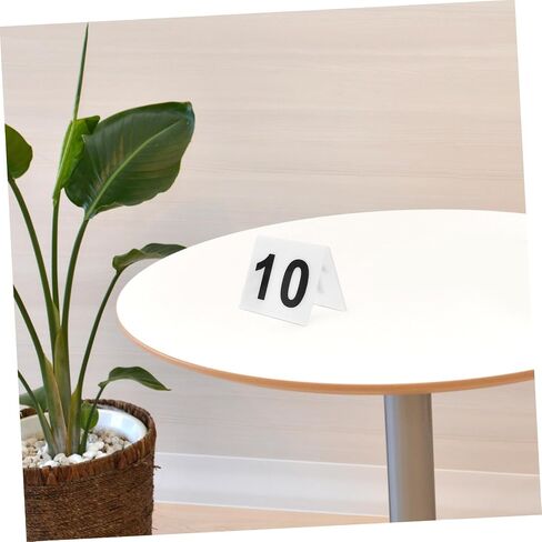 Amosfun 20pcs Acrylic Shaped Evidence Markers Double-Sided Table Number Signs for Restaurant and Event Use Identification Tents in Saudi Arabia